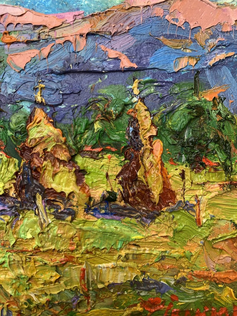 Oil painting Mountain fields Kalenyuk Alex - 8