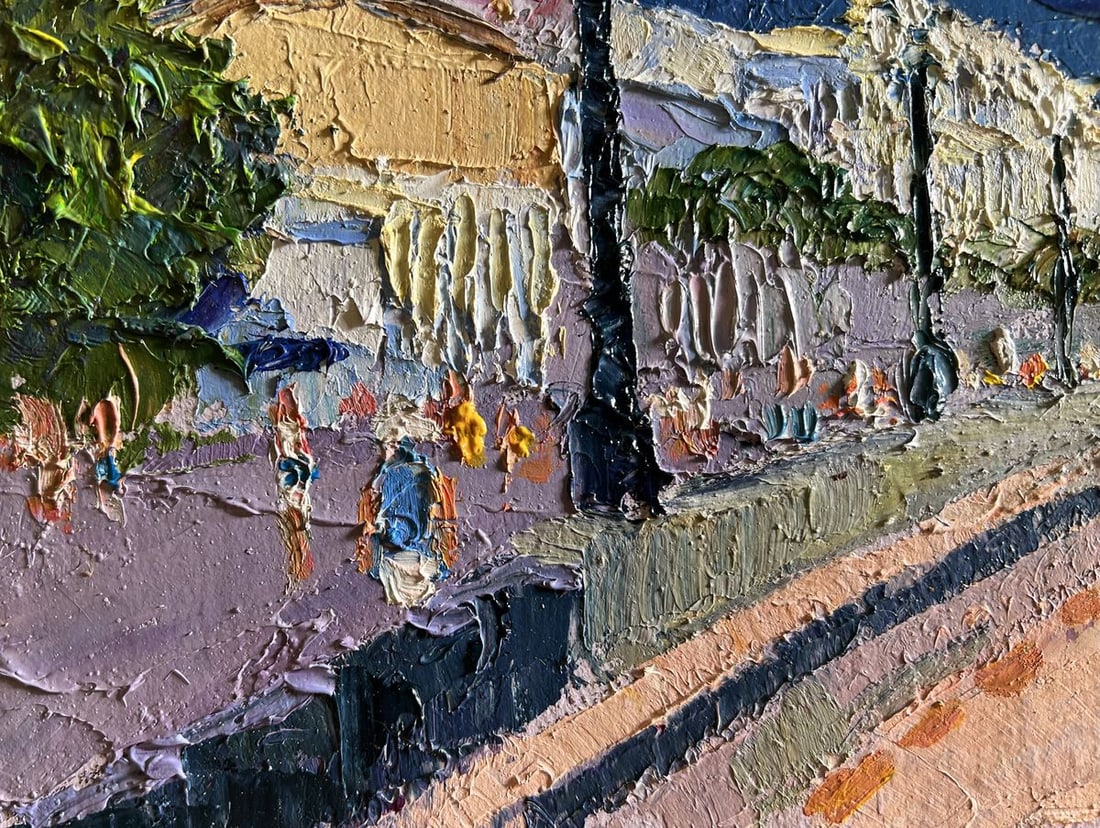 Oil painting City embankment Boris Serdyuk - 8