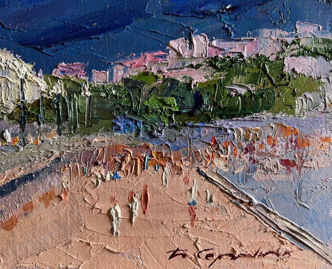 Oil painting City embankment Boris Serdyuk - 9