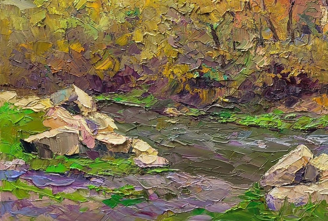 Oil painting Mountain stream Serdyuk Boris Petrovich - 6