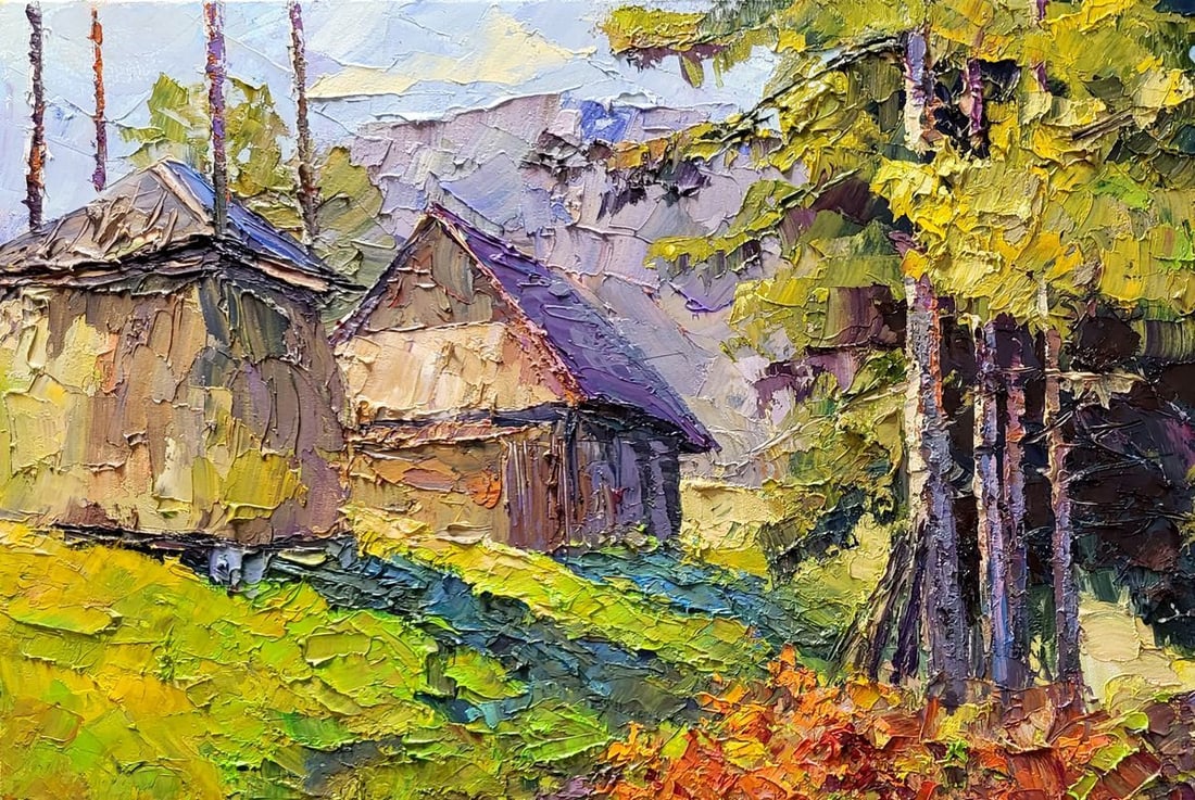 Oil painting Carpathian motif Serdyuk Boris Petrovich - 4