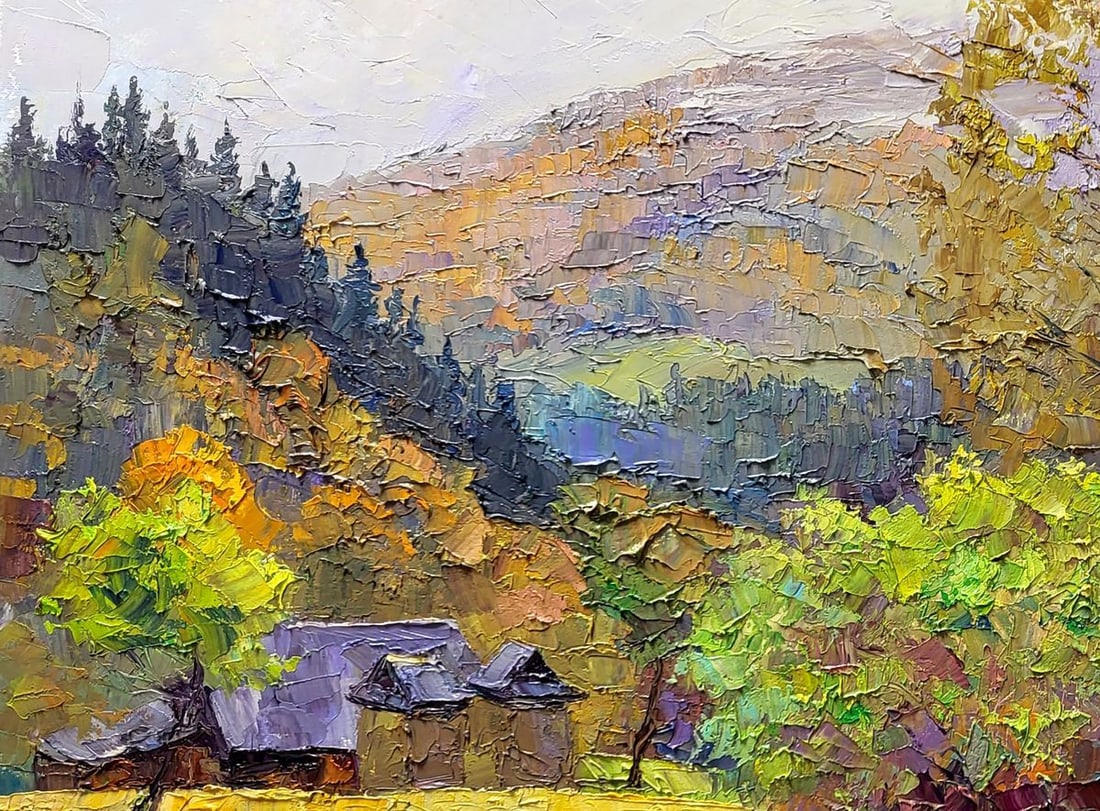 Oil painting Carpathian landscape Serdyuk Boris Petrovich - 4