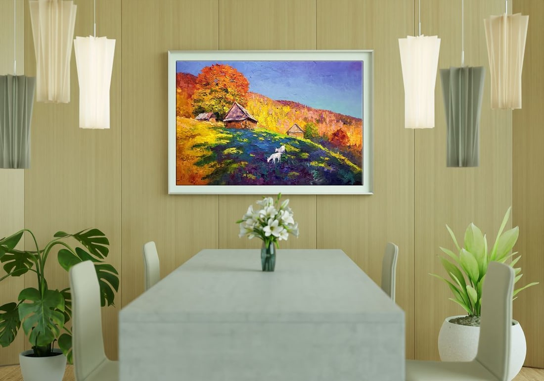Oil painting Autumn in the Carpathians Serdyuk Boris Petrovich - 2