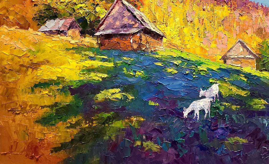 Oil painting Autumn in the Carpathians Serdyuk Boris Petrovich - 6