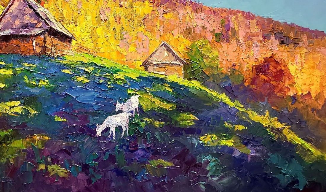 Oil painting Autumn in the Carpathians Serdyuk Boris Petrovich - 7