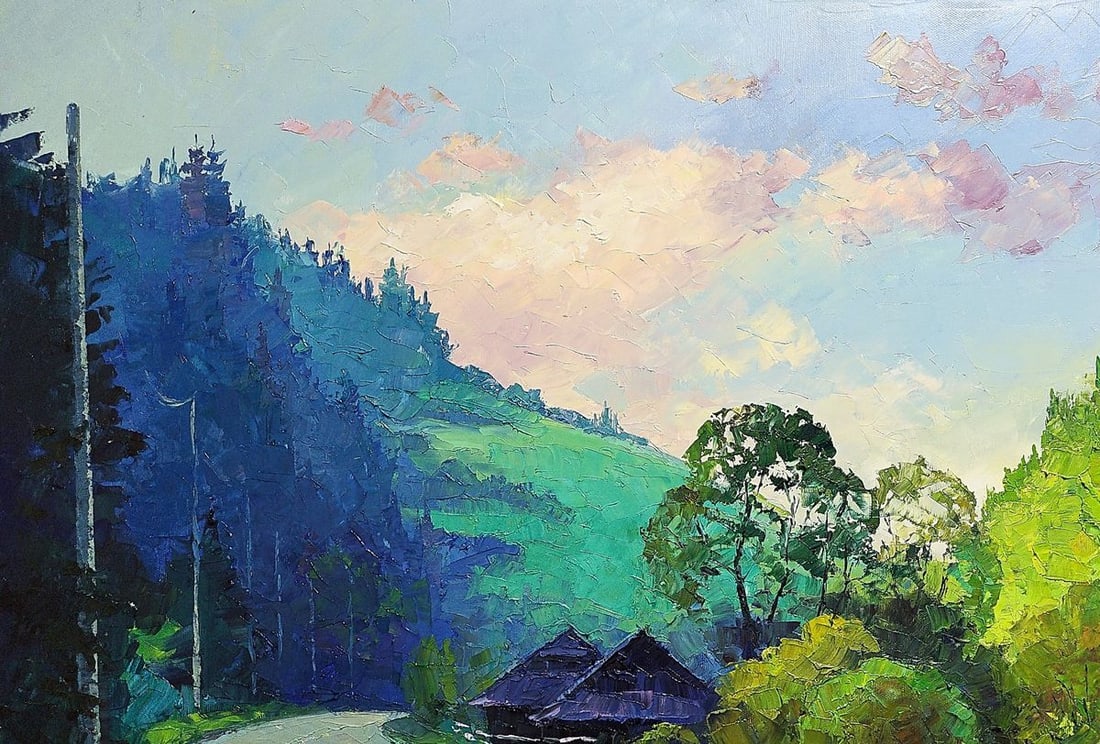 Oil painting Carpathian landscape Boris Serdyuk - 4