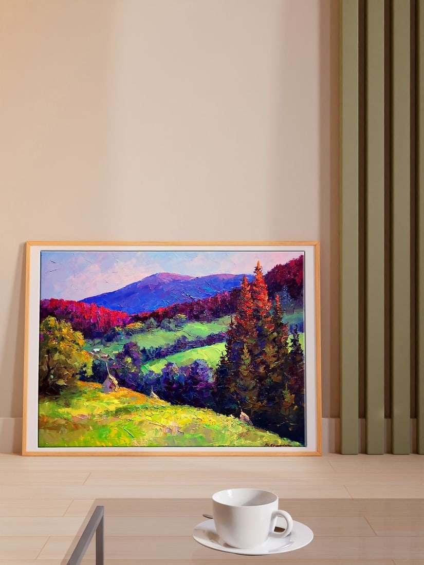 Oil painting Evening in the mountains Boris Serdyuk - 3