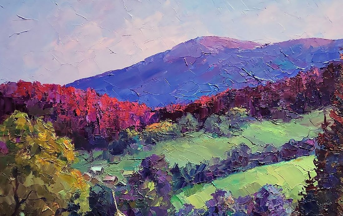 Oil painting Evening in the mountains Boris Serdyuk - 4