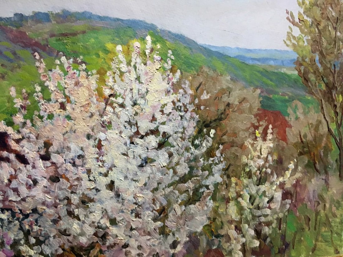 Oil painting Summer day in the village A. Cherkas - 3