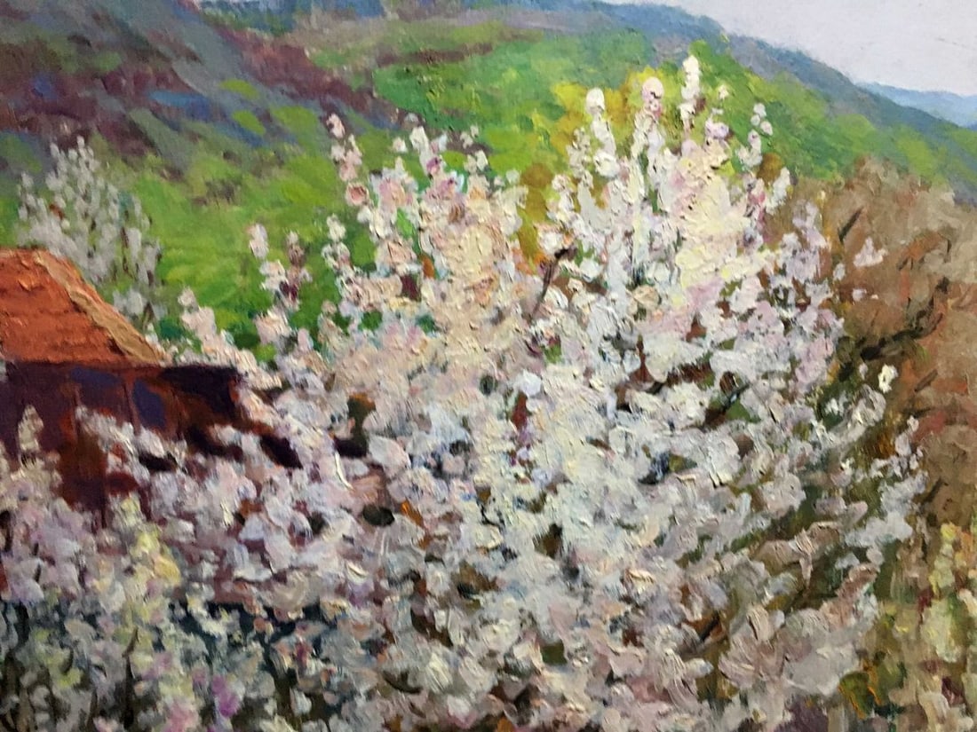 Oil painting Summer day in the village A. Cherkas - 4