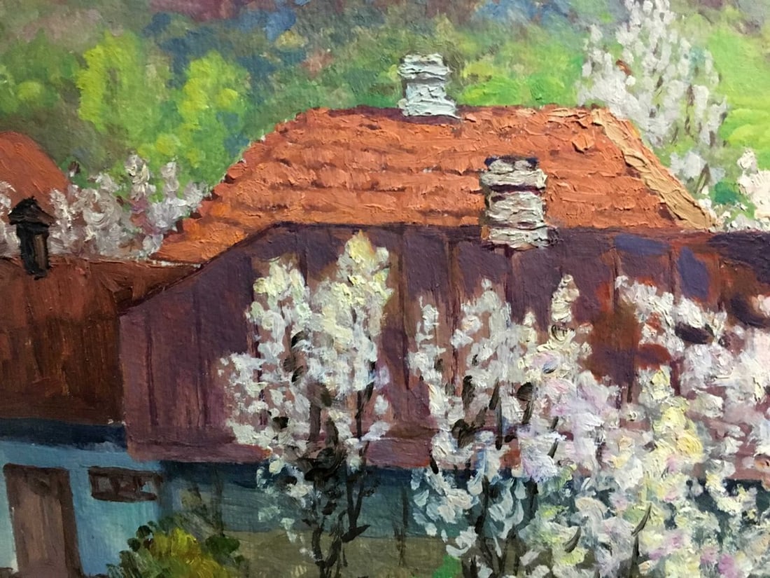 Oil painting Summer day in the village A. Cherkas - 5