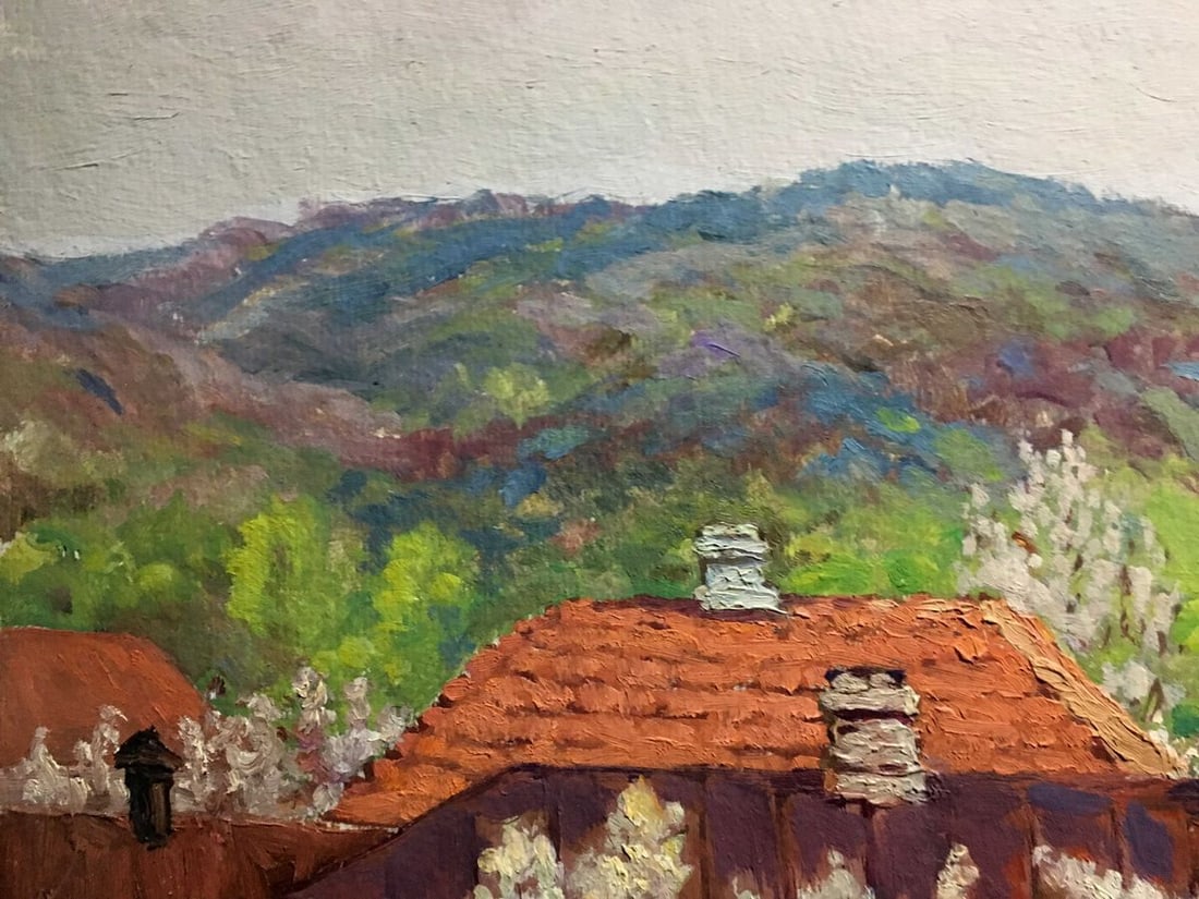 Oil painting Summer day in the village A. Cherkas - 6