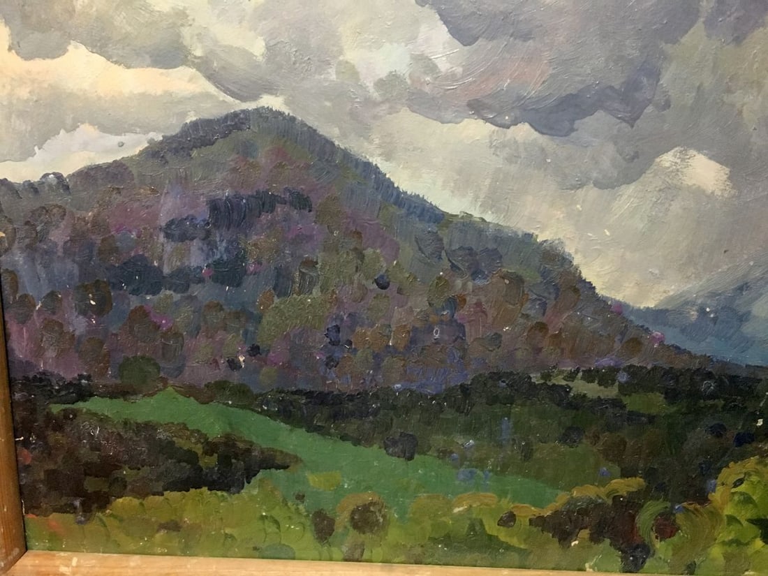 Oil painting Rain in the mountains Aleksandrochkin Yuri Mikhailovich - 5
