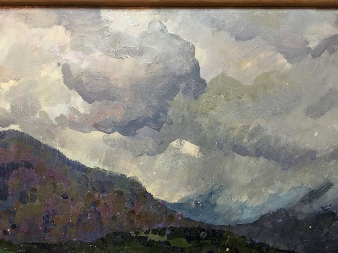 Oil painting Rain in the mountains Aleksandrochkin Yuri Mikhailovich - 7