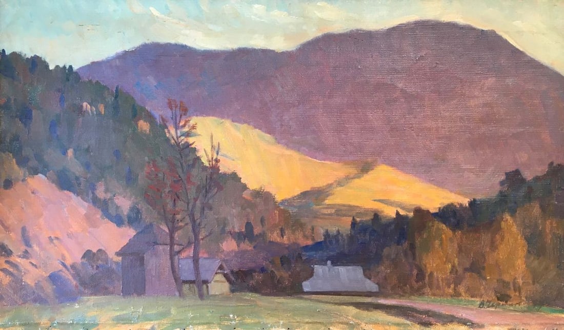 Oil painting Mountain landscape Chernikov Vladimir Mikhailovich (1 of 9)