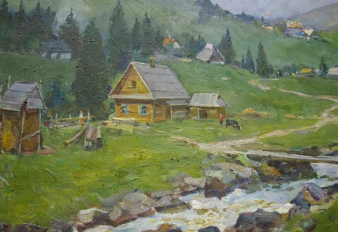Oil painting Mountain landscape Minsky Grigory Semyonovich - 4