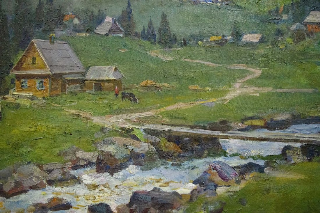 Oil painting Mountain landscape Minsky Grigory Semyonovich - 5