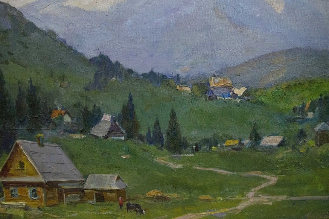 Oil painting Mountain landscape Minsky Grigory Semyonovich - 7