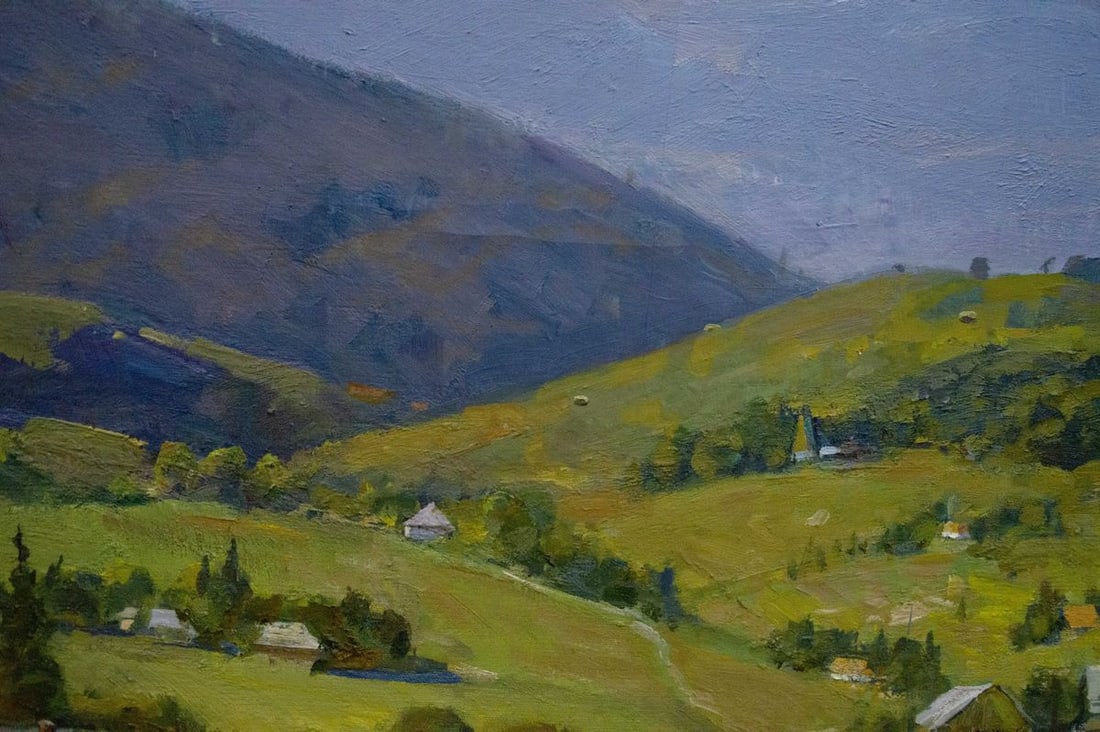 Oil painting Mountain landscape Minsky Grigory Semyonovich - 3
