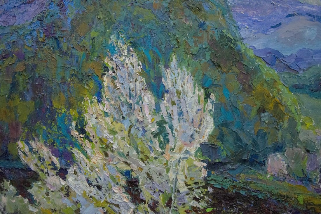 Oil painting Mountain landscape - 5