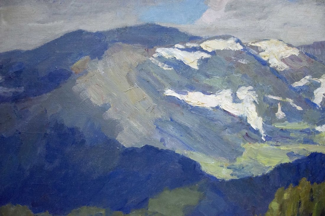 Oil painting Mountain landscape Potapenko Andrey Ilyich - 3