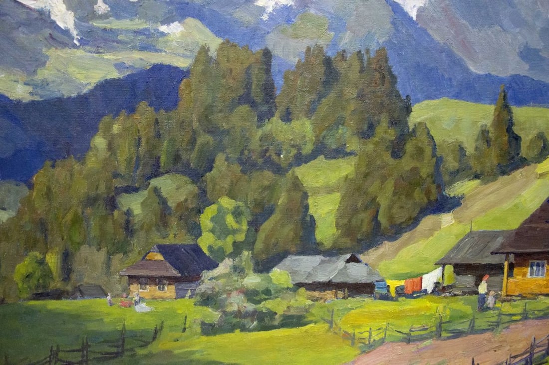 Oil painting Mountain landscape Potapenko Andrey Ilyich - 4