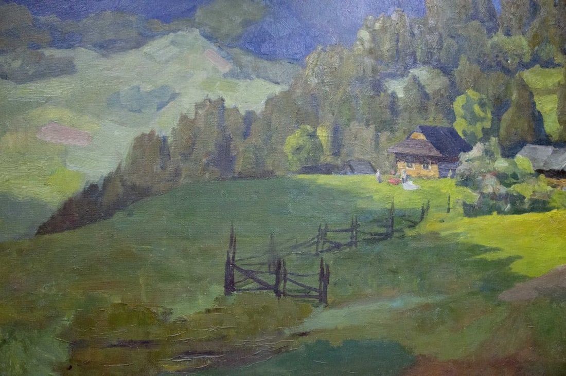 Oil painting Mountain landscape Potapenko Andrey Ilyich - 6
