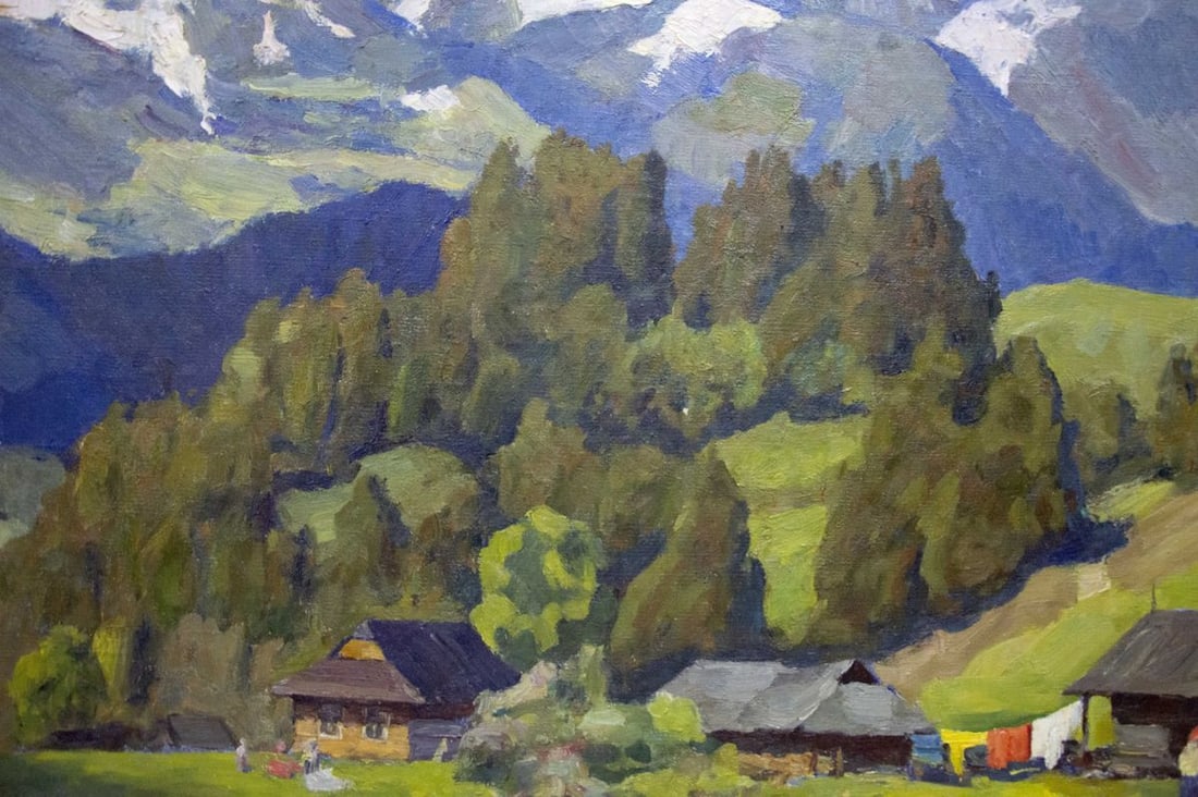 Oil painting Mountain landscape Potapenko Andrey Ilyich - 9