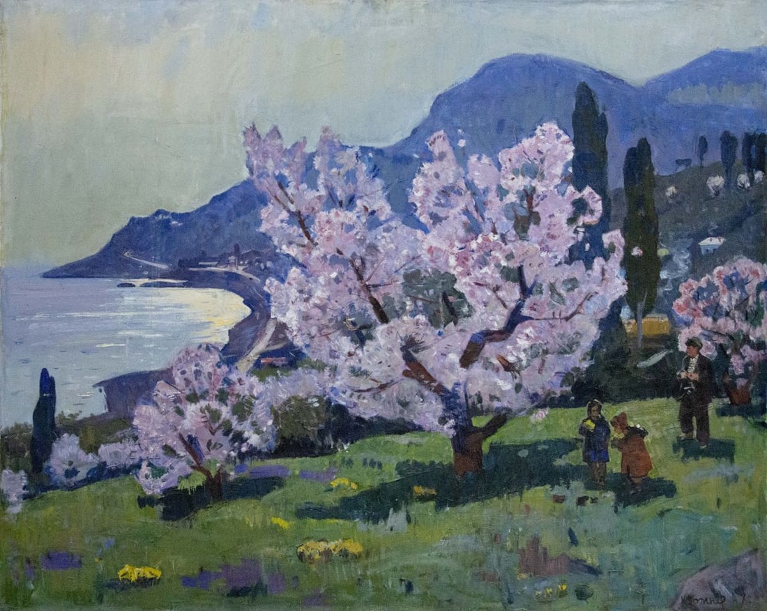 Oil painting Blooming garden Kerzhner Alexander Haskelevich: Title: Oil painting Blooming garden Kerzhner Alexander Haskelevich Description: NoVernd 157 *** ABOUT THIS PAINTING *** * TITLE: "Blooming garden" * ARTISTS: Kerzhner Alexander Haskelevich * SIZE: 120