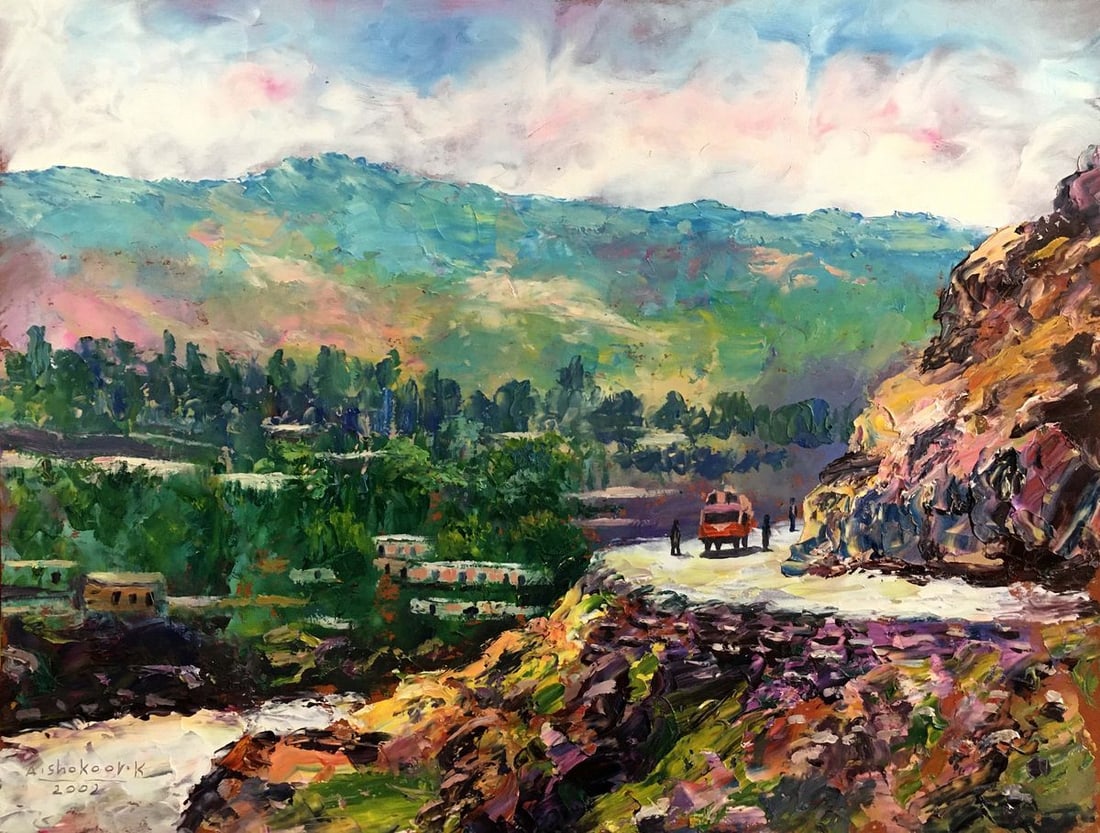 Oil painting A trip to another country Aishokoovk: Title: Oil painting A trip to another country Aishokoovk Description: NoVerns 63 *** ABOUT THIS PAINTING *** * TITLE: "A trip to another country" * ARTISTS: Aishokoovk * SIZE: 35.5x27.5