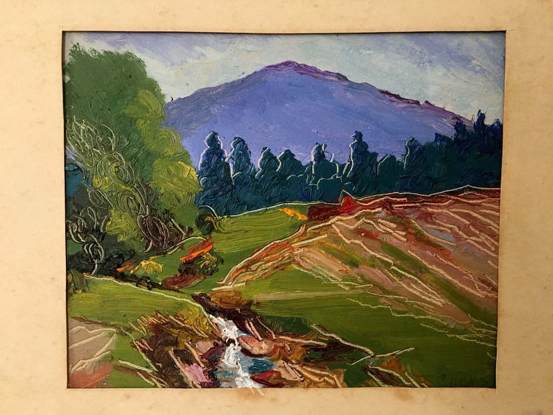 Oil painting Mountain landscape Lednev Dmytro Yakovych - 2