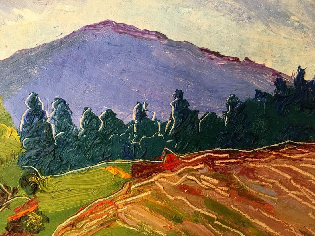 Oil painting Mountain landscape Lednev Dmytro Yakovych - 4