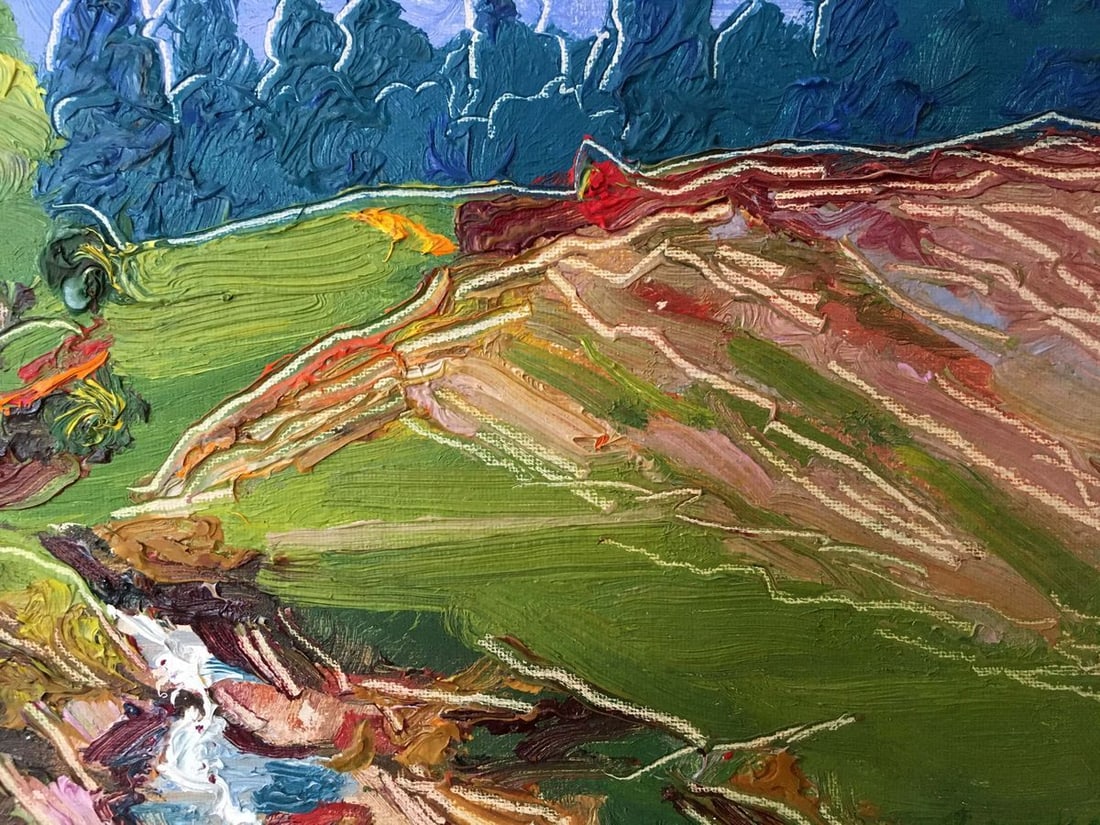 Oil painting Mountain landscape Lednev Dmytro Yakovych - 5