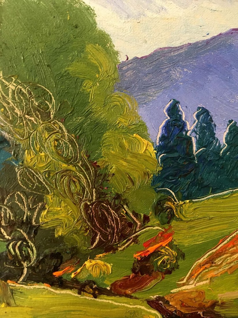 Oil painting Mountain landscape Lednev Dmytro Yakovych - 9