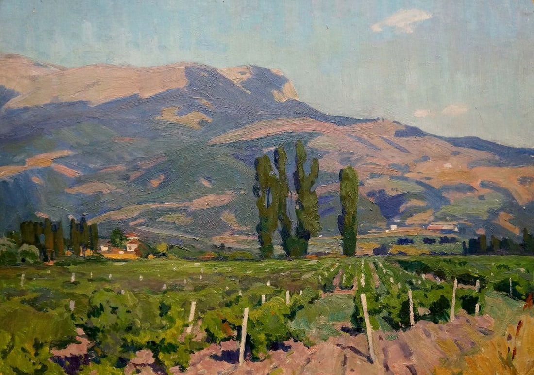 Oil painting Grape fields Miroshnichenko Ivan Vasilievich (1 of 8)