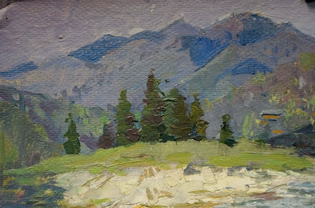 Oil painting River landscape Kropko Alexander Petrovich - 3