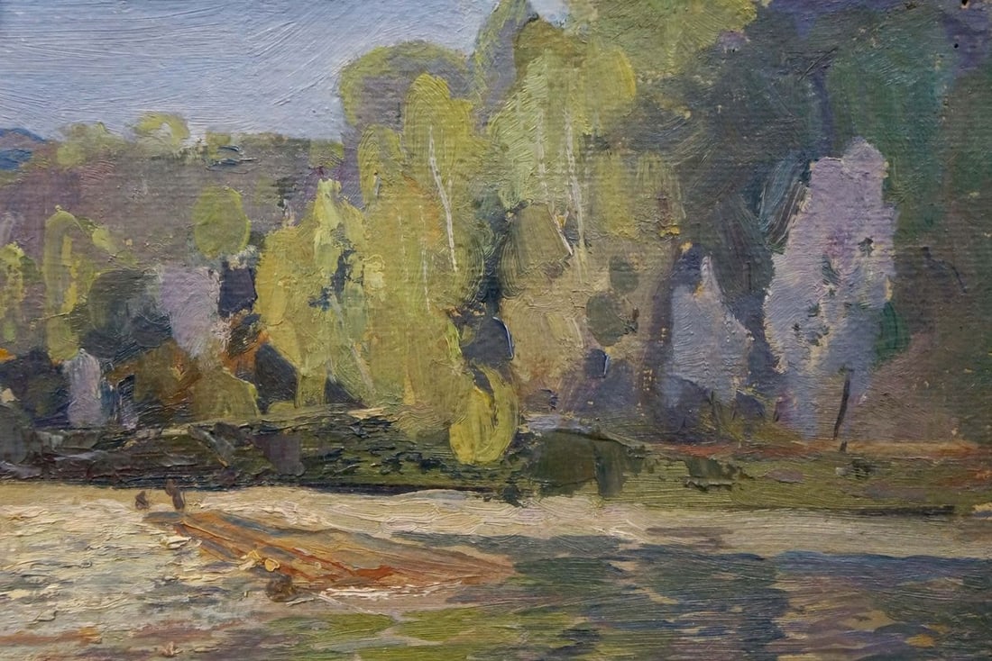 Oil painting River landscape Kropko Alexander Petrovich - 4