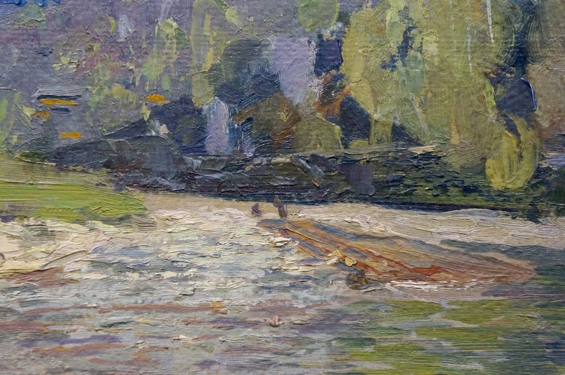 Oil painting River landscape Kropko Alexander Petrovich - 6