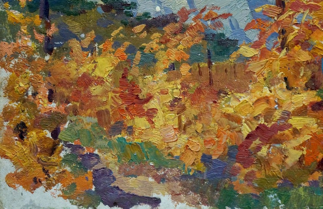 Oil painting Mountain landscape Strelov Arkady Efimovich - 2