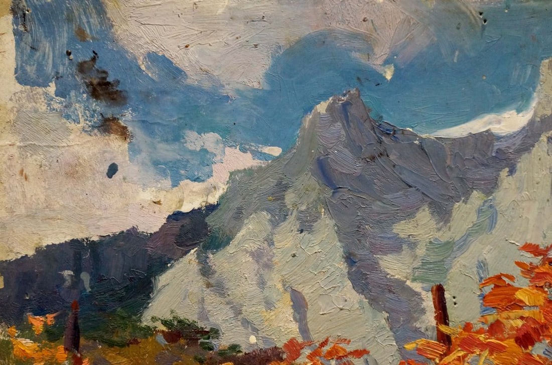 Oil painting Mountain landscape Strelov Arkady Efimovich - 3