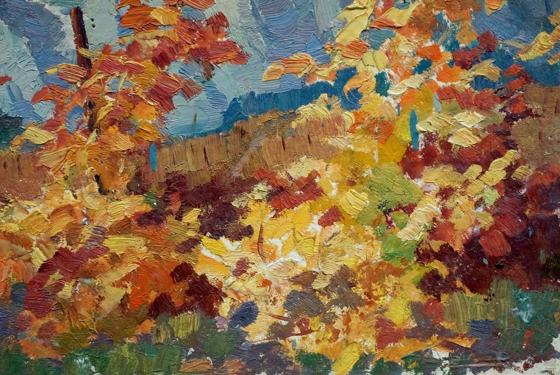 Oil painting Mountain landscape Strelov Arkady Efimovich - 5