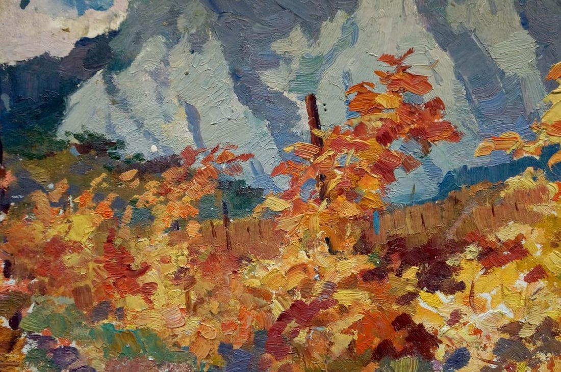 Oil painting Mountain landscape Strelov Arkady Efimovich - 6