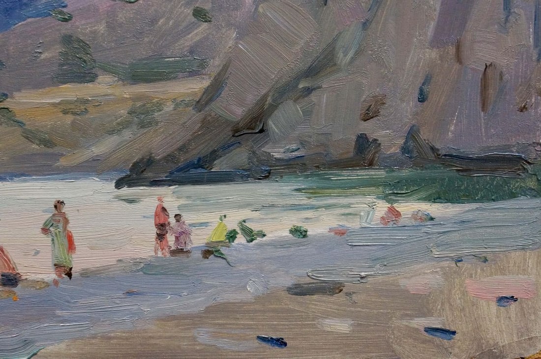 Oil painting Children by the shore Bortnikov Nikolay Fedorovich - 6
