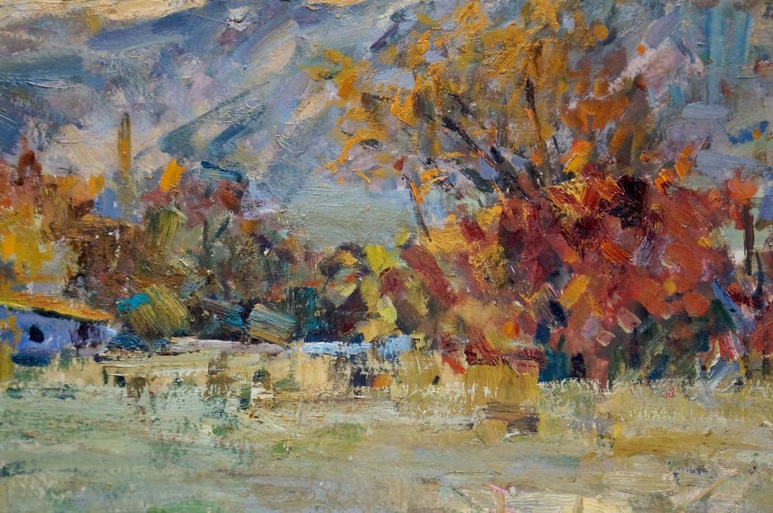 Oil painting Mountain landscape Stepan Filippovich Golub - 6