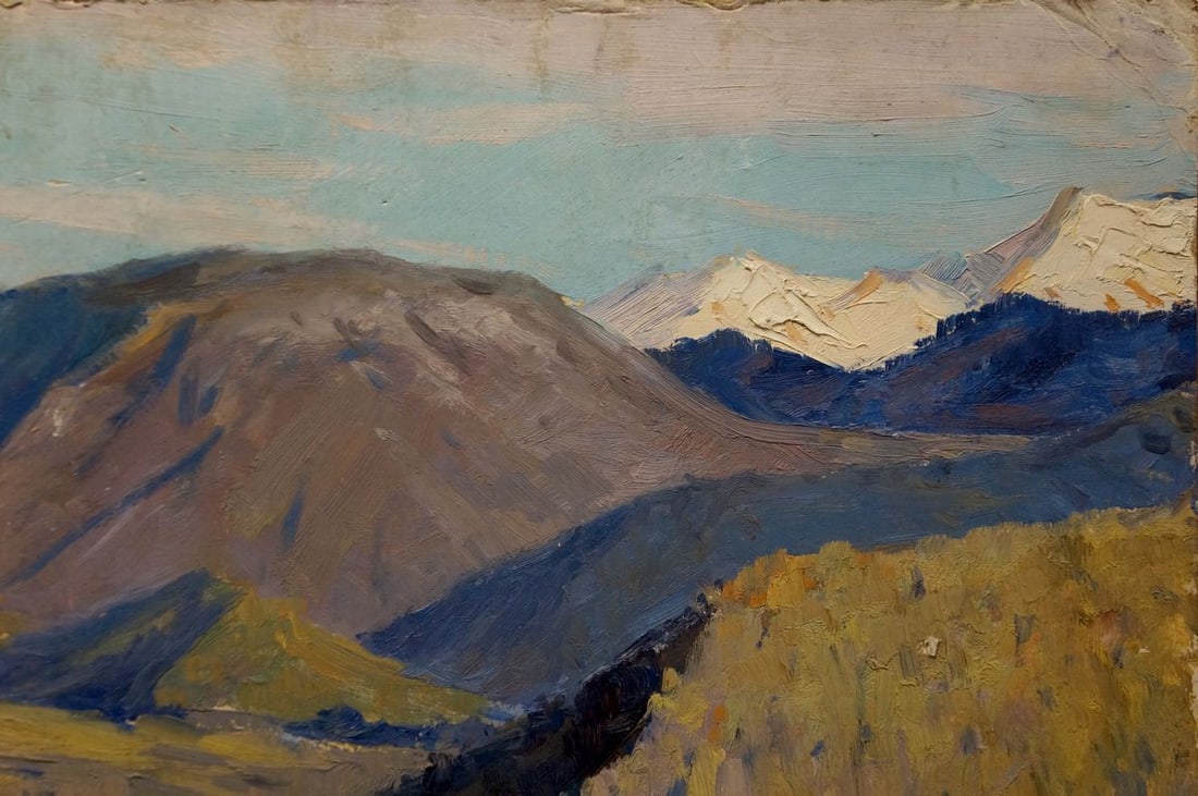 Oil painting Mountains landscape Egorov Boris Kuzmich - 4