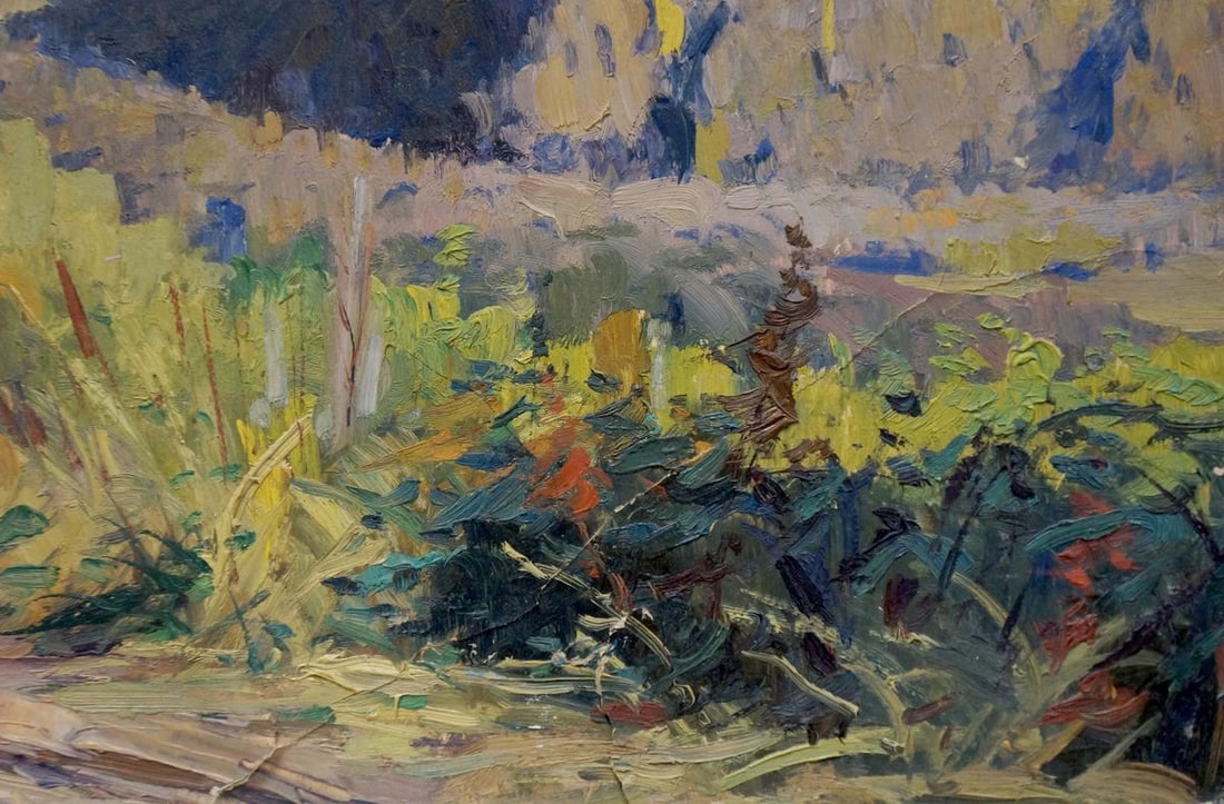Oil painting Mountains landscape Egorov Boris Kuzmich - 5