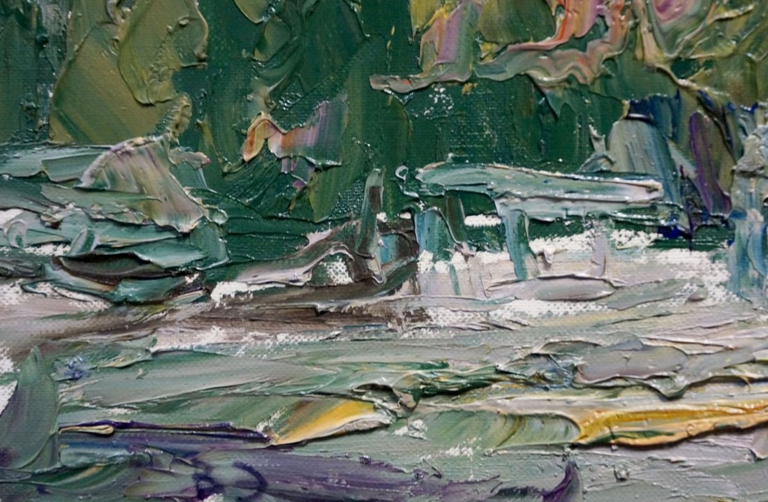 Oil painting Rural landscape Endeberya Victor - 2