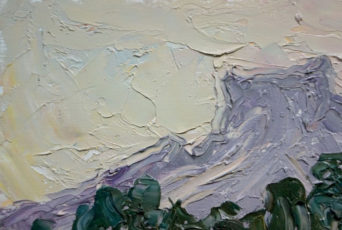 Oil painting Rural landscape Endeberya Victor - 3