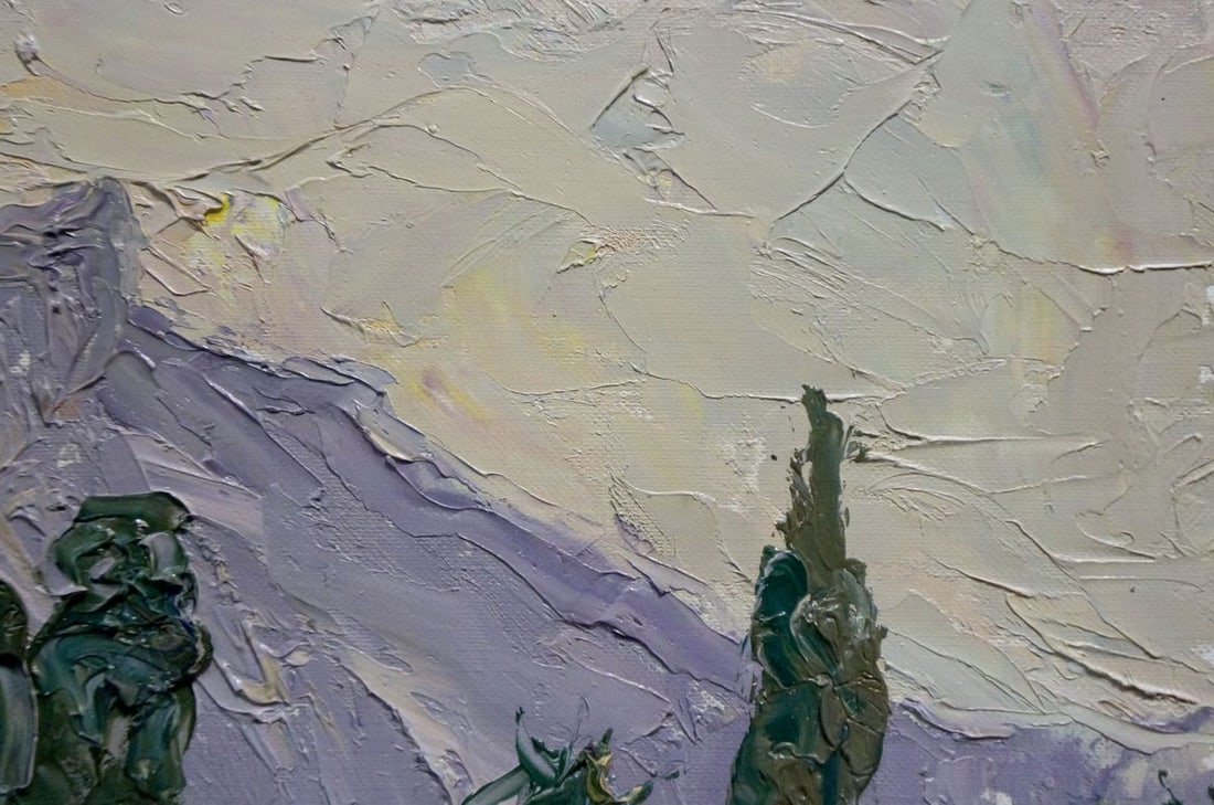 Oil painting Rural landscape Endeberya Victor - 4