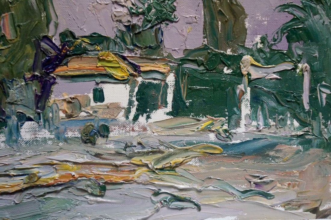 Oil painting Rural landscape Endeberya Victor - 5
